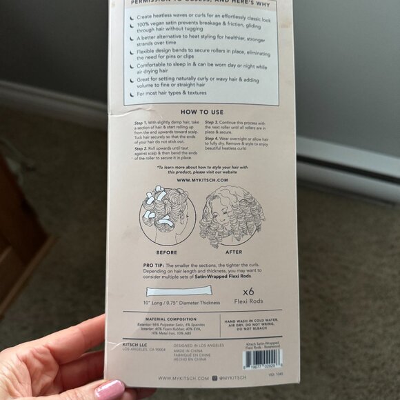 Kitsch satin wrapped flexi rods - Picture 6 of 7